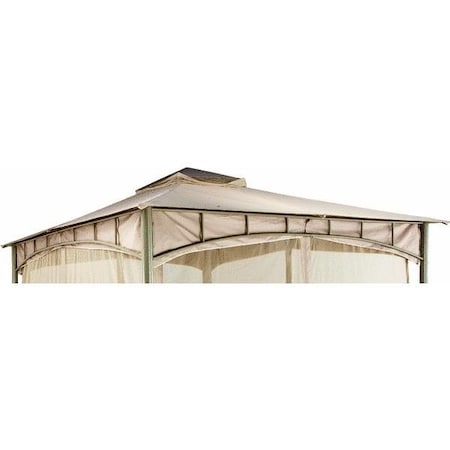 Pacific Casual   Bgz Double Roof Style Garden House Replacement Gazebo Canopy 5NGZ7274-12-CP